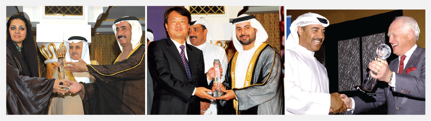 Distinguished leaders from Middle East past excellence awards ceremonenies